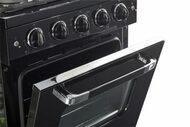 Unique Natural Gas Range/Stove Classic Retro by Unique 24” Convection Gas Range (Electronic Ignition) UGP-24CR B (Black)