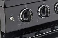 Unique Natural Gas Range/Stove Classic Retro by Unique 24” Convection Gas Range (Electronic Ignition) UGP-24CR B (Black)