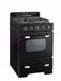 Unique Natural Gas Range/Stove Classic Retro by Unique 24” Convection Gas Range (Electronic Ignition) UGP-24CR B (Black)