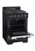 Unique Natural Gas Range/Stove Classic Retro by Unique 24” Convection Gas Range (Electronic Ignition) UGP-24CR B (Black)
