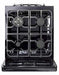 Unique Natural Gas Range/Stove Classic Retro by Unique 24” Convection Gas Range (Electronic Ignition) UGP-24CR B (Black)