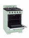 Unique Natural Gas Range/Stove Classic Retro by Unique 24” Convection Gas Range (Electronic Ignition) UGP-24CR LG (Light Green)