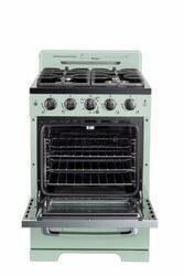 Unique Natural Gas Range/Stove Classic Retro by Unique 24” Convection Gas Range (Electronic Ignition) UGP-24CR LG (Light Green)