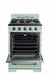 Unique Natural Gas Range/Stove Classic Retro by Unique 24” Convection Gas Range (Electronic Ignition) UGP-24CR LG (Light Green)