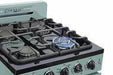 Unique Natural Gas Range/Stove Classic Retro by Unique 24” Convection Gas Range (Electronic Ignition) UGP-24CR LG (Light Green)