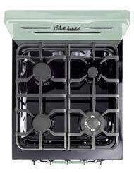 Unique Natural Gas Range/Stove Classic Retro by Unique 24” Convection Gas Range (Electronic Ignition) UGP-24CR LG (Light Green)