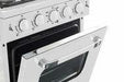 Unique Natural Gas Range/Stove Classic Retro by Unique 24” Convection Gas Range (Electronic Ignition) UGP-24CR W (White)
