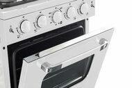 Unique Natural Gas Range/Stove Classic Retro by Unique 24” Convection Gas Range (Electronic Ignition) UGP-24CR W (White)