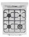 Unique Natural Gas Range/Stove Classic Retro by Unique 24” Convection Gas Range (Electronic Ignition) UGP-24CR W (White)