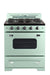 Unique Natural Gas Range/Stove Classic Retro Unique 30" Convection Gas Range (Electronic Ignition) in Mint Green UGP-30CR LG