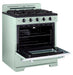 Unique Natural Gas Range/Stove Classic Retro Unique 30" Convection Gas Range (Electronic Ignition) in Mint Green UGP-30CR LG