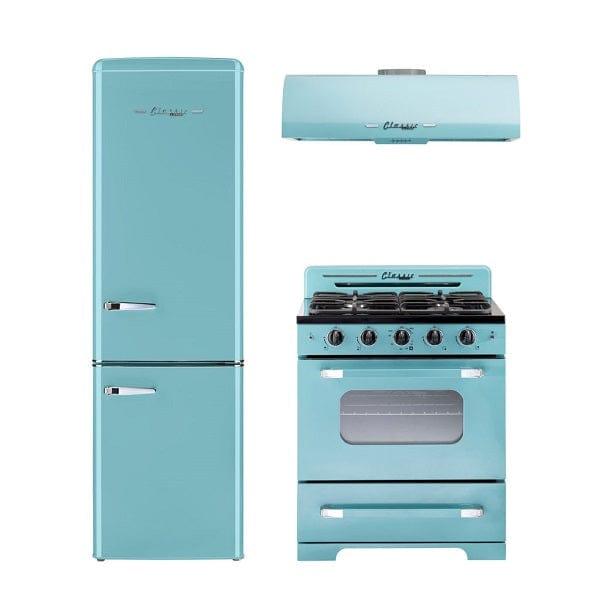 Unique Range Hoods Classic Retro Unique 30" Range Hood in Turquoise UGP-30CR RH T