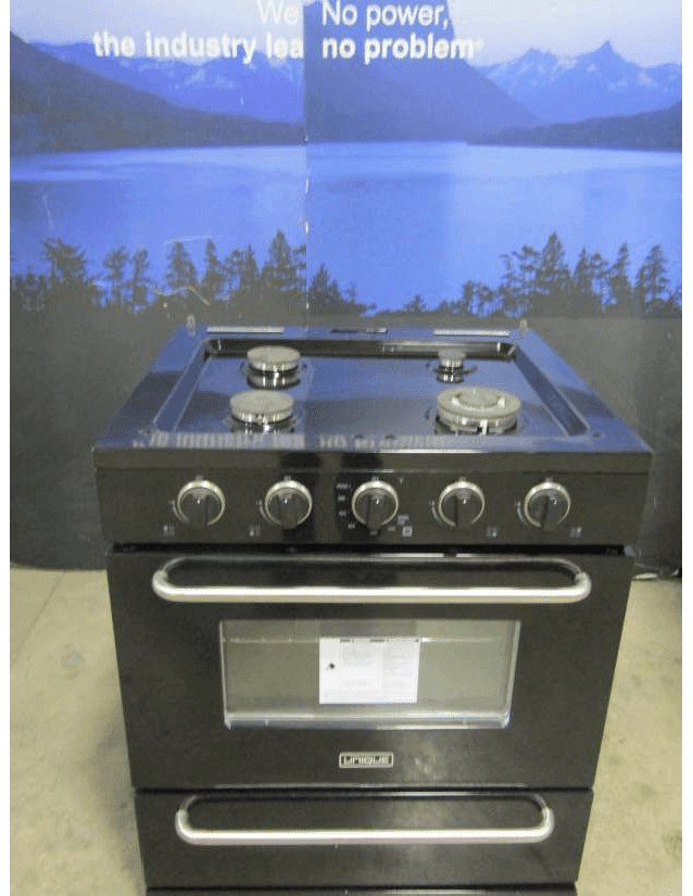 Unique Propane Range /Stove New Scratch &amp; Dent Unique Classic 30&quot; Propane Range Battery Ignition Variable BTU Sealed Burners; UGP-30G OF1 B (Black) 30% OFF! #1016856