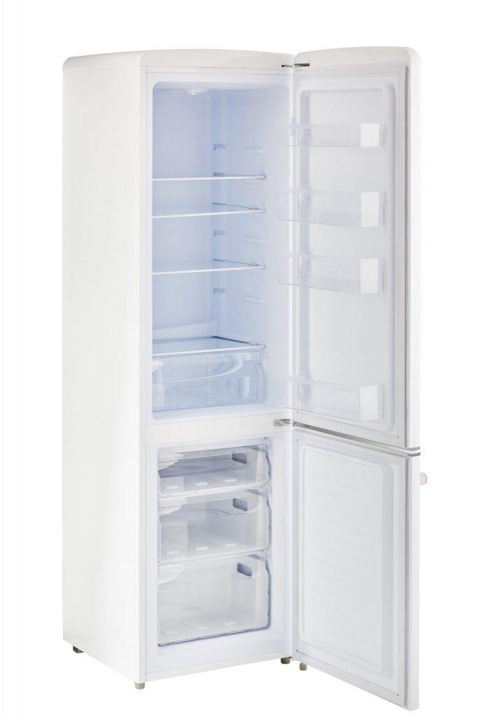 Unique Solar Appliances Unique 10.3 cu/ft DC Solar Retro-Style Refrigerator (Bottom Freezer) Color: White UGP-275L W