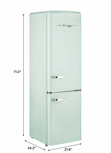 Unique Solar Appliances Unique 10.3 cu/ft DC Solar Retro-Style Refrigerator (Bottom Freezer) Light Green UGP-275L LG