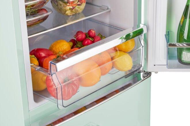 Unique Solar Appliances Unique 10.3 cu/ft DC Solar Retro-Style Refrigerator (Bottom Freezer) Light Green UGP-275L LG