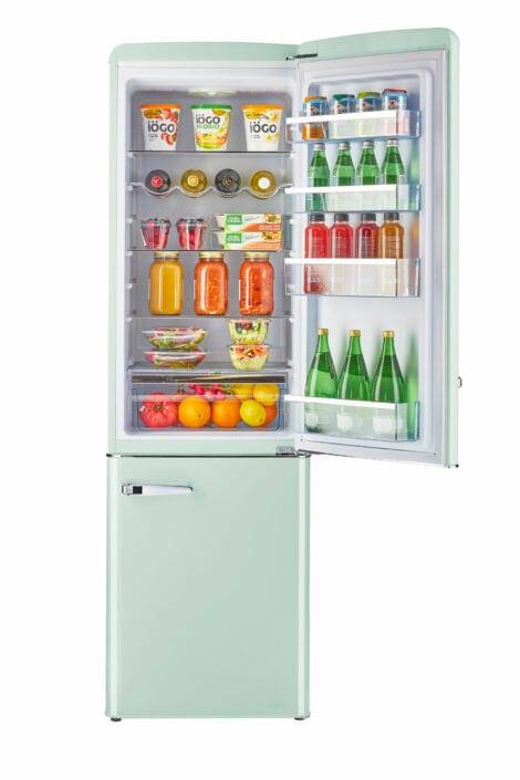 Unique Solar Appliances Unique 10.3 cu/ft DC Solar Retro-Style Refrigerator (Bottom Freezer) Light Green UGP-275L LG
