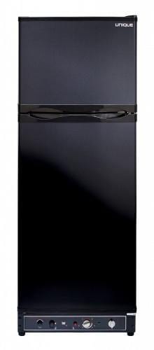 Unique Propane Refrigerator Unique 10 cu/ft Propane Refrigerator Dual Power (Propane/110V) CSA Approved, High End Interior UGP­10C SM B (Black)