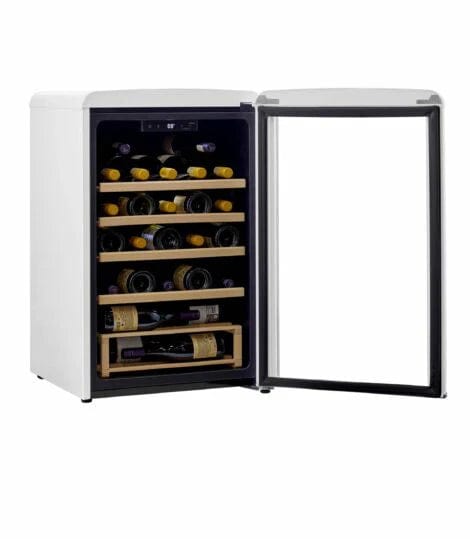 Unique Refrigerator-Freezer Unique 125 Litre Marshmallow White Classic Retro Wine Refrigerator UGP-125CR WF W