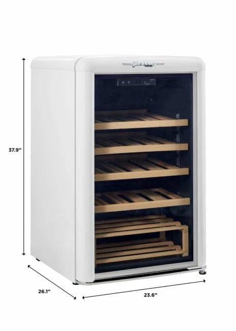 Unique Refrigerator-Freezer Unique 125 Litre Marshmallow White Classic Retro Wine Refrigerator UGP-125CR WF W