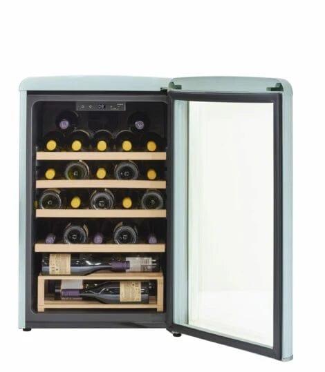 Unique Refrigerator-Freezer Unique 125 Litre Ocean Mist Turquoise Classic Retro Wine Refrigerator UGP-125CR WF T