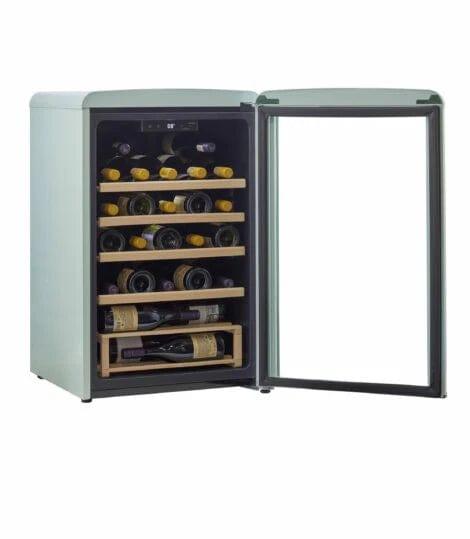 Unique Refrigerator-Freezer Unique 125 Litre Ocean Mist Turquoise Classic Retro Wine Refrigerator UGP-125CR WF T