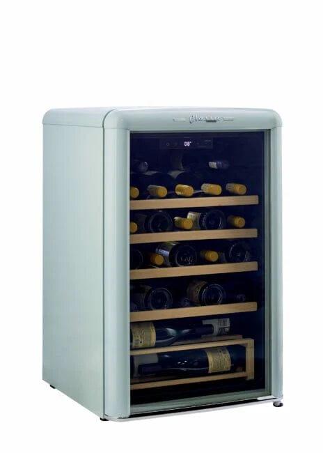 Unique Refrigerator-Freezer Unique 125 Litre Ocean Mist Turquoise Classic Retro Wine Refrigerator UGP-125CR WF T