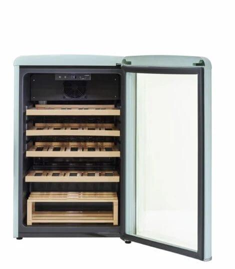 Unique Refrigerator-Freezer Unique 125 Litre Ocean Mist Turquoise Classic Retro Wine Refrigerator UGP-125CR WF T