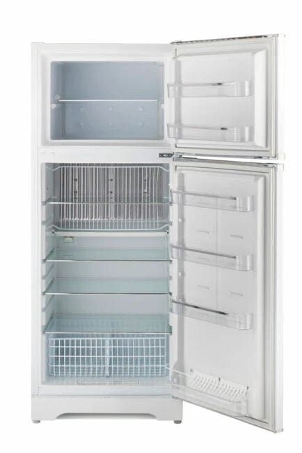 Unique Propane Refrigerator Unique 14 Cu/Ft Classic Retro Marshmallow White Propane Refrigerator Standard Model UGP-14C CR W SM
