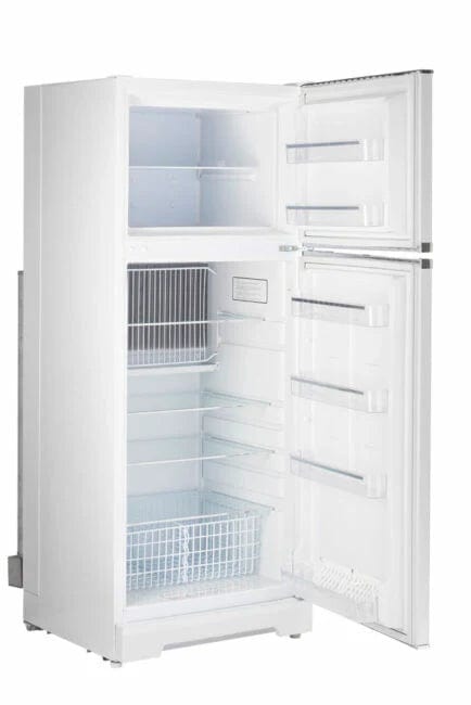 Unique Propane Refrigerator Unique 14 Cu/Ft Classic Retro Marshmallow White Propane Refrigerator Standard Model UGP-14C CR W SM