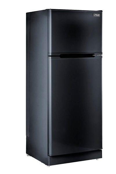 Unique Propane Refrigerator Unique 14 cu/ft Propane Refrigerator CSA Approved, Dual Power (Propane or 110v AC Backup) in Black UGP-14C SM B