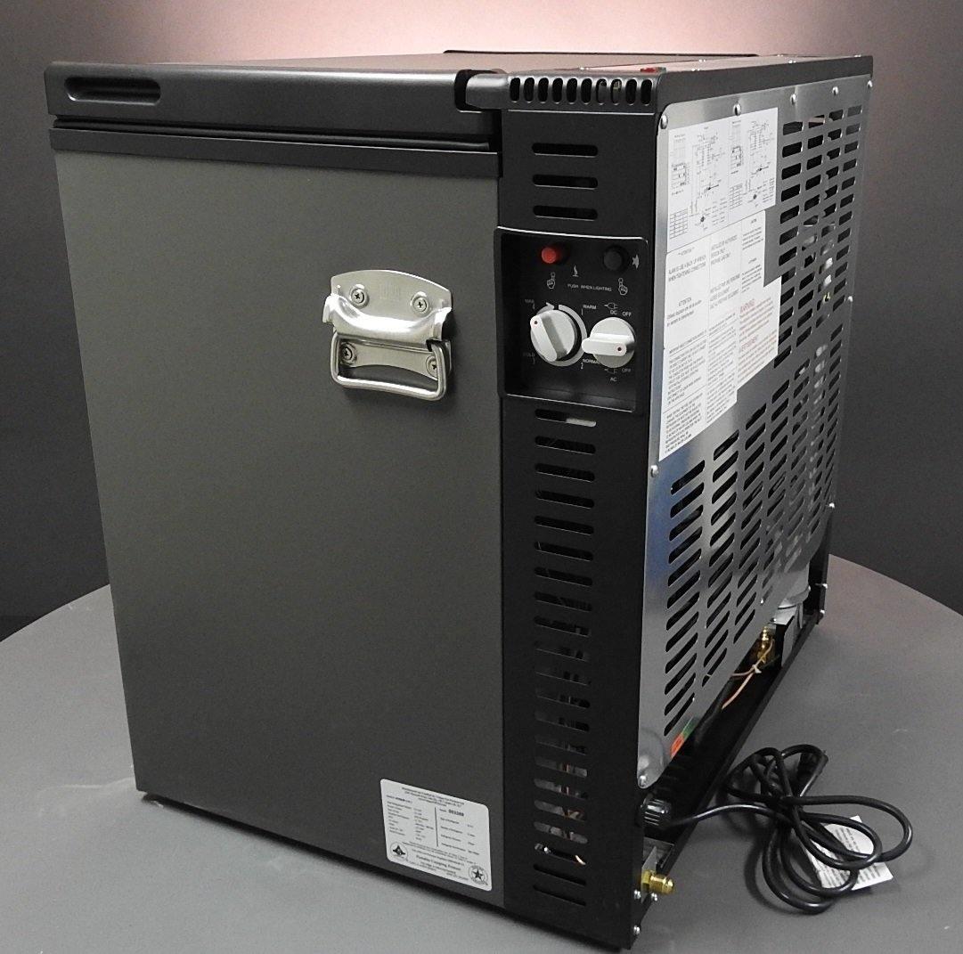 Unique Propane Freezer Unique 2.2 cu/ft Capacity Three Way Propane Freezer (Propane/12V/110V) CSA Approved, Portable UGP-2 SM (Grey)
