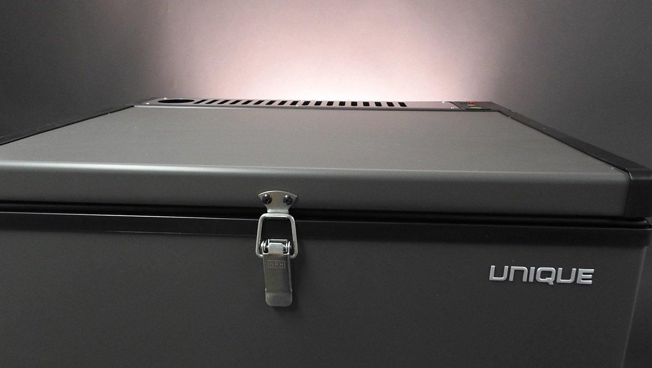 Unique Propane Freezer Unique 2.2 cu/ft Capacity Three Way Propane Freezer (Propane/12V/110V) CSA Approved, Portable UGP-2 SM (Grey)