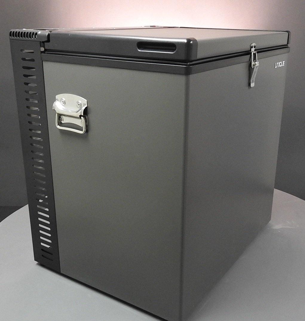 Unique Propane Freezer Unique 2.2 cu/ft Capacity Three Way Propane Freezer (Propane/12V/110V) CSA Approved, Portable UGP-2 SM (Grey)