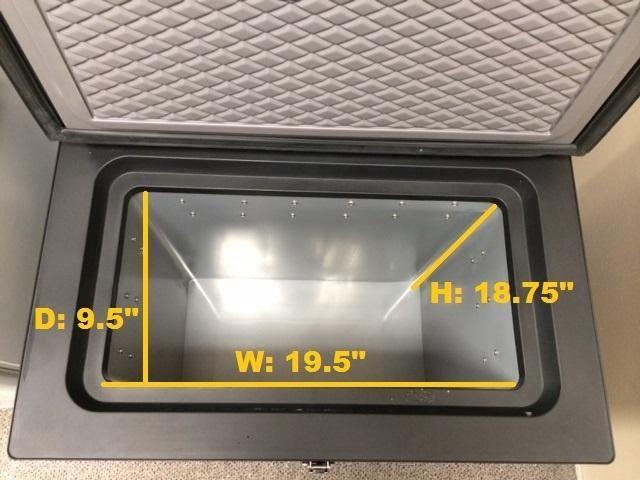 Unique Propane Freezer Unique 2.2 cu/ft Capacity Three Way Propane Freezer (Propane/12V/110V) CSA Approved, Portable UGP-2 SM (Grey)