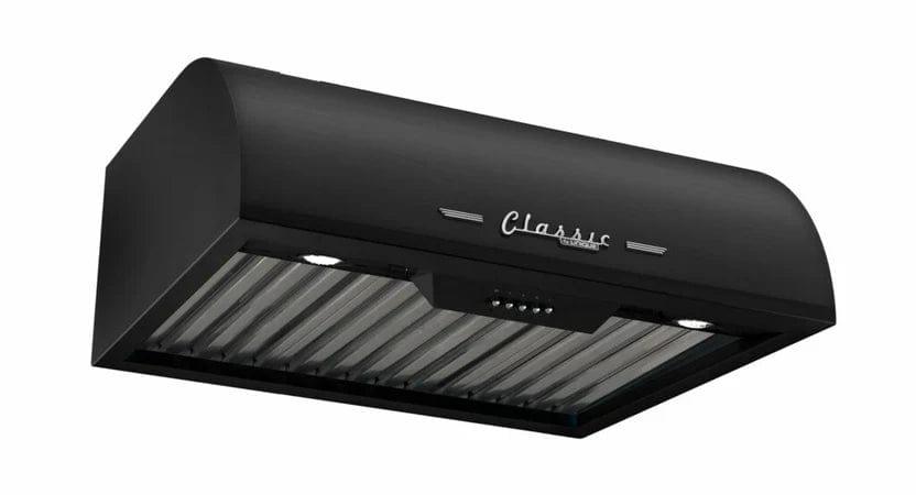 Unique UGP-36CR RH B Unique 24 Inches Classic Retro Midnight Black Range Hood UGP-24CR RH B