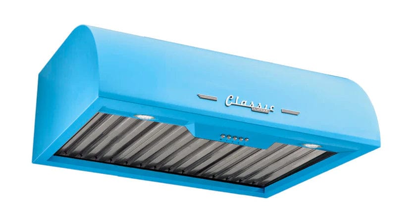 Unique UGP-36CR RH B Unique 24 Inches Classic Retro Robin Egg Blue Range Hood UGP-24CR RH RB