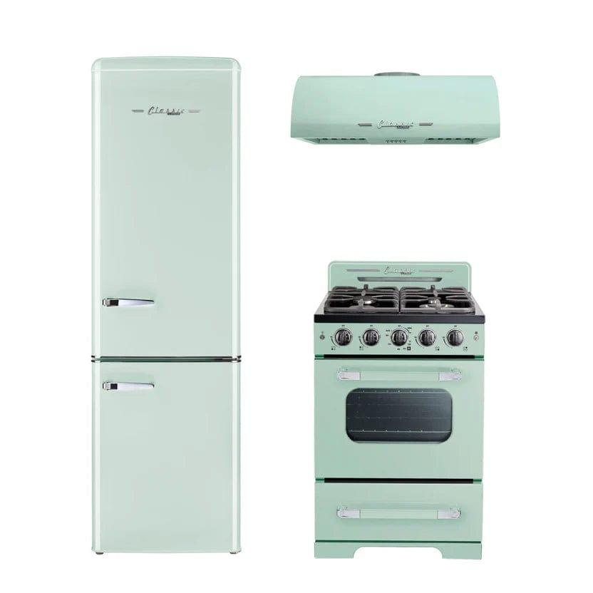 Unique UGP-36CR RH B Unique 24 Inches Classic Retro Summer Mint Green Range Hood UGP-24CR RH LG