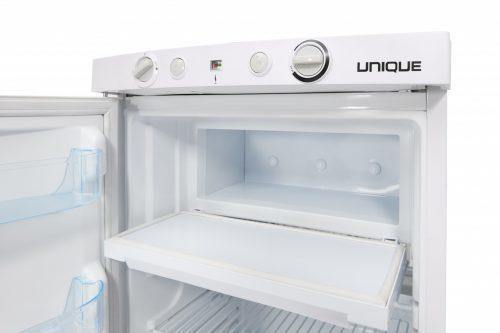 Unique Propane Refrigerator Unique 3.4 cu/ft 3 Way Portable Propane Refrigerator (LP/110V/12V) CSA Approved, UGP-3 SM W (White)