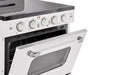 Unique Propane Range /Stove Unique 30' Classic Retro Marshmallow White Electric Ceramic Top Range UGP-30CR EC W