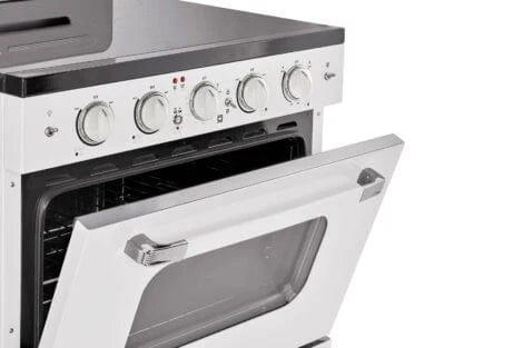 Unique Propane Range /Stove Unique 30' Classic Retro Marshmallow White Electric Ceramic Top Range UGP-30CR EC W
