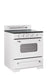 Unique Propane Range /Stove Unique 30' Classic Retro Marshmallow White Electric Ceramic Top Range UGP-30CR EC W