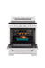 Unique Propane Range /Stove Unique 30' Classic Retro Marshmallow White Electric Ceramic Top Range UGP-30CR EC W