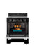 Unique Propane Range /Stove Unique 30' Classic Retro Midnight Black Electric Ceramic Top Range UGP-30CR EC B