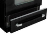 Unique Propane Range /Stove Unique 30' Classic Retro Midnight Black Electric Ceramic Top Range UGP-30CR EC B
