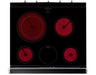 Unique Propane Range /Stove Unique 30' Classic Retro Midnight Black Electric Ceramic Top Range UGP-30CR EC B