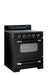 Unique Propane Range /Stove Unique 30' Classic Retro Midnight Black Electric Ceramic Top Range UGP-30CR EC B