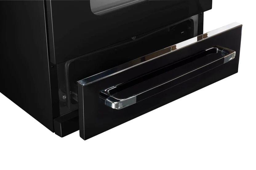 Unique Natural Gas Range/Stove Unique 30' Classic Retro Midnight Black Range UGP-30CR B