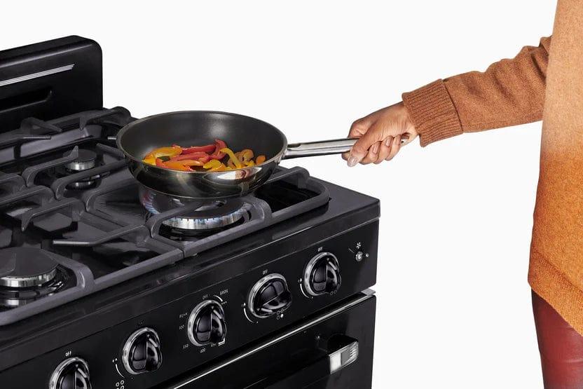 Unique Natural Gas Range/Stove Unique 30' Classic Retro Midnight Black Range UGP-30CR B