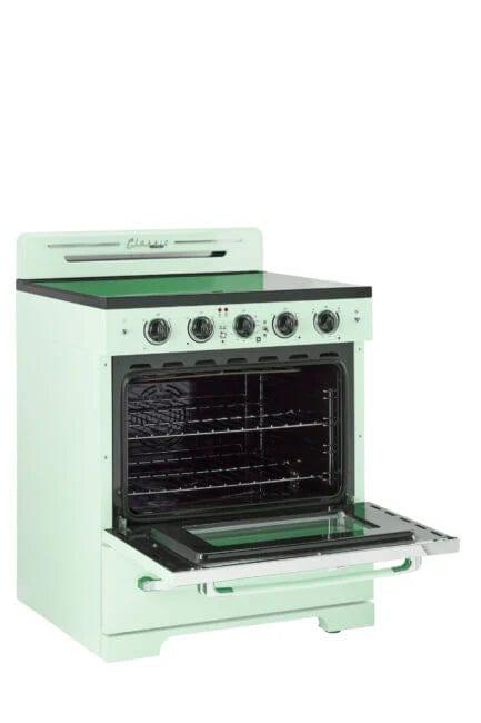 Unique Propane Range /Stove Unique 30&#39; Classic Retro Summer Mint Green Electric Ceramic Top Range UGP-30CR EC LG